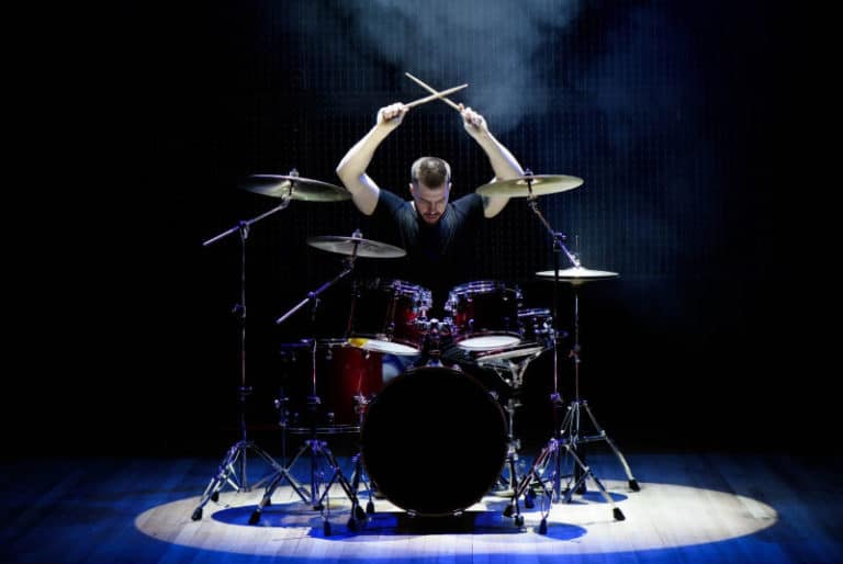 a-drummer-playing-on-stage